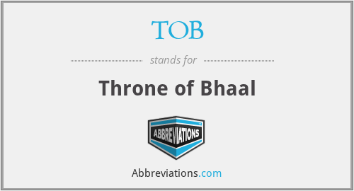 TOB - Throne of Bhaal