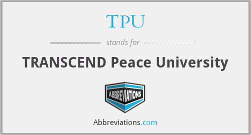 TPU - TRANSCEND Peace University