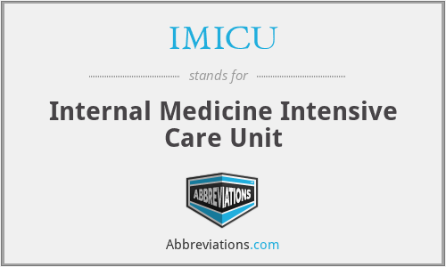 IMICU - Internal Medicine Intensive Care Unit