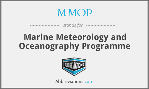 MMOP - Marine Meteorology and Oceanography Programme