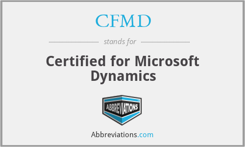 CFMD - Certified for Microsoft Dynamics