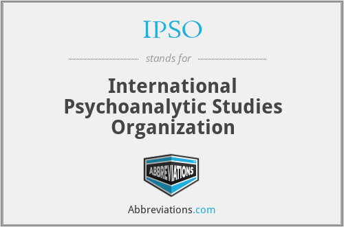 IPSO - International Psychoanalytic Studies Organization