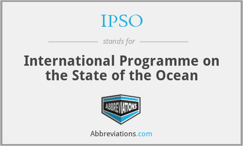 IPSO - International Programme on the State of the Ocean