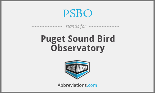 PSBO - Puget Sound Bird Observatory