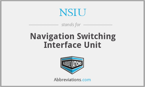 NSIU - Navigation Switching Interface Unit