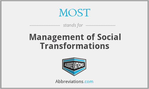 MOST - Management of Social Transformations