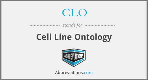 CLO - Cell Line Ontology