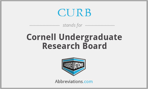 CURB - Cornell Undergraduate Research Board