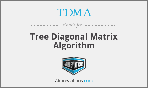 TDMA - Tree Diagonal Matrix Algorithm