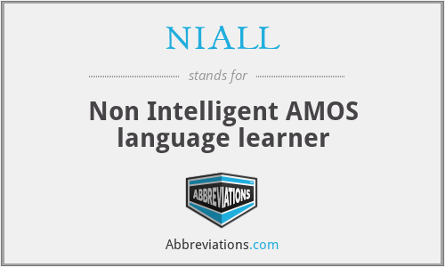 NIALL - Non Intelligent AMOS language learner