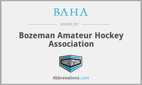 BAHA - Bozeman Amateur Hockey Association
