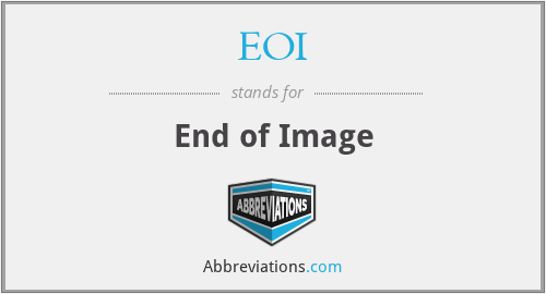 EOI - End of Image