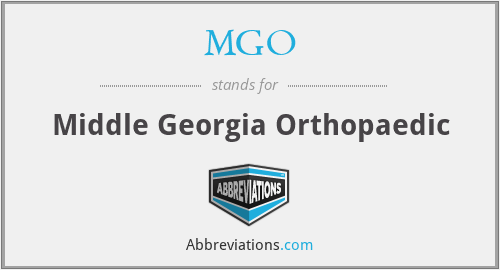 MGO - Middle Georgia Orthopaedic