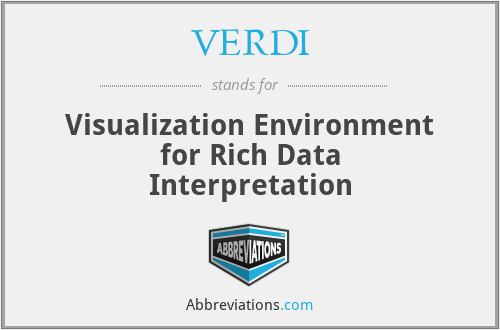 VERDI - Visualization Environment for Rich Data Interpretation