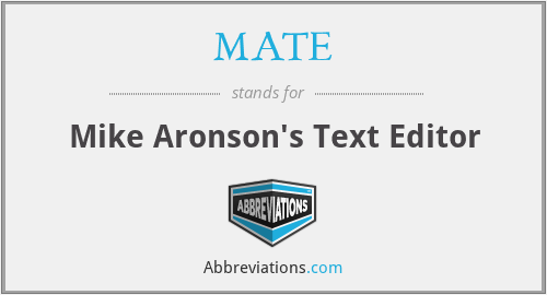 MATE - Mike Aronson's Text Editor