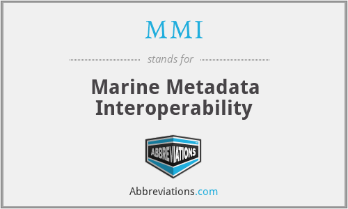 MMI - Marine Metadata Interoperability