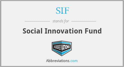 SIF - Social Innovation Fund