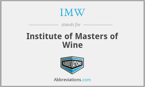 IMW - Institute of Masters of Wine