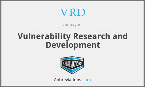 VRD - Vulnerability Research and Development