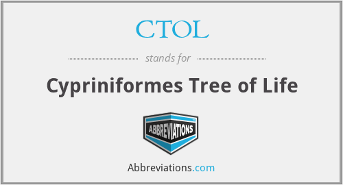 CTOL - Cypriniformes Tree of Life