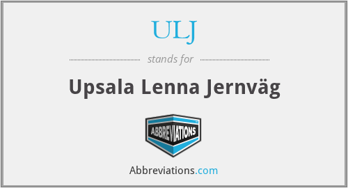 ULJ - Upsala Lenna Jernväg