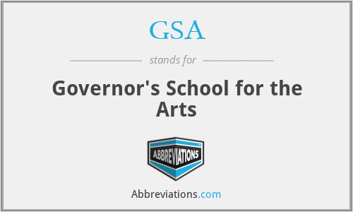 GSA - Governor's School for the Arts