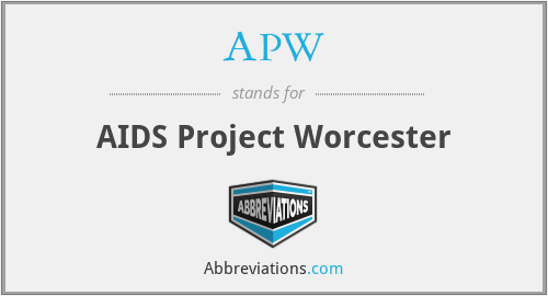 APW - AIDS Project Worcester