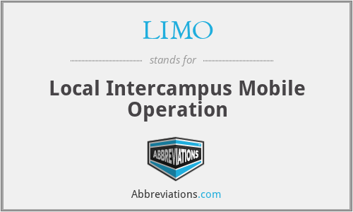 LIMO - Local Intercampus Mobile Operation
