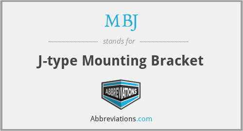 MBJ - J-type Mounting Bracket