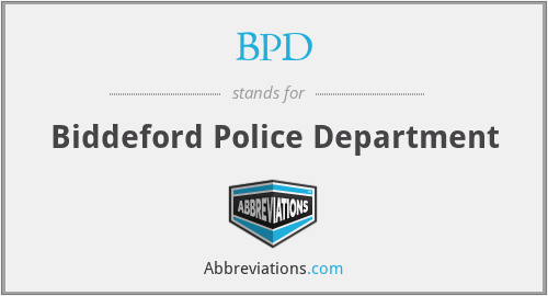 BPD - Biddeford Police Department