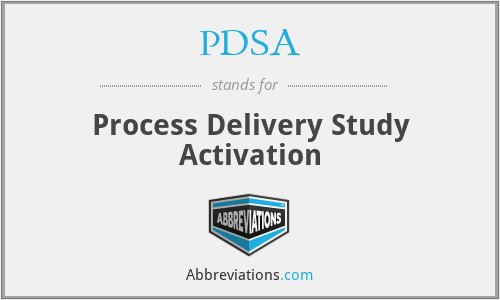 PDSA - Process Delivery Study Activation