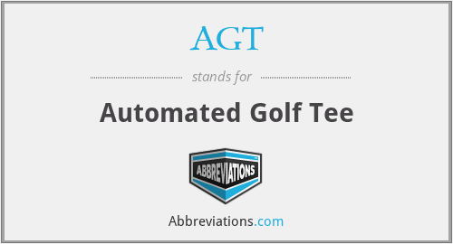 AGT - Automated Golf Tee