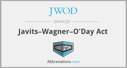 JWOD - Javits–Wagner–O'Day Act