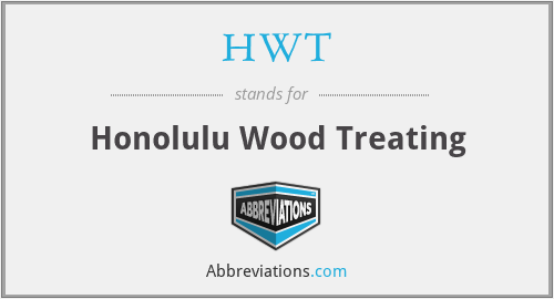 HWT - Honolulu Wood Treating