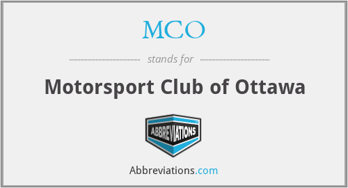 MCO - Motorsport Club of Ottawa