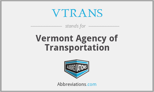 VTRANS - Vermont Agency of Transportation