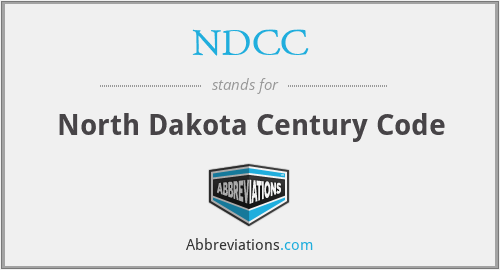 NDCC - North Dakota Century Code