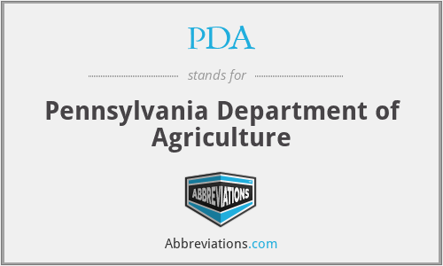 PDA - Pennsylvania Department of Agriculture