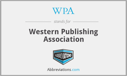 WPA - Western Publishing Association