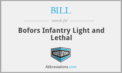 BILL - Bofors Infantry Light and Lethal