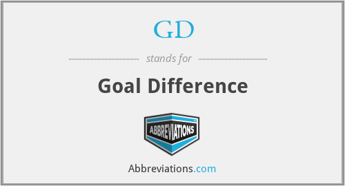 GD - Goal Difference