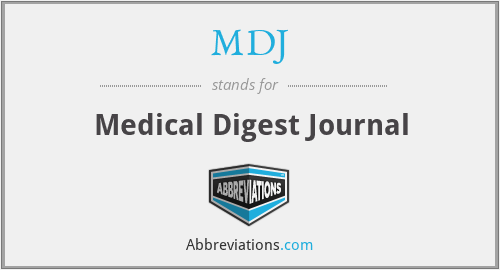 MDJ - Medical Digest Journal