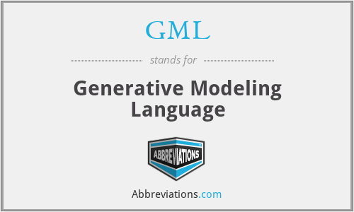 GML - Generative Modeling Language