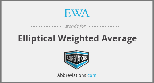 EWA - Elliptical Weighted Average
