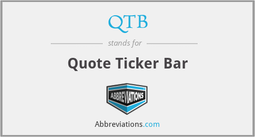 QTB - Quote Ticker Bar