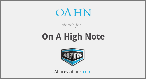 OAHN - On A High Note