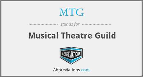 MTG - Musical Theatre Guild