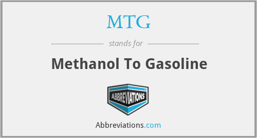 MTG - Methanol To Gasoline