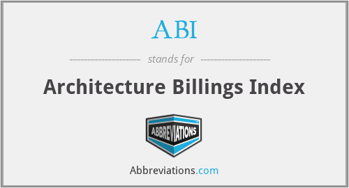 ABI - Architecture Billings Index