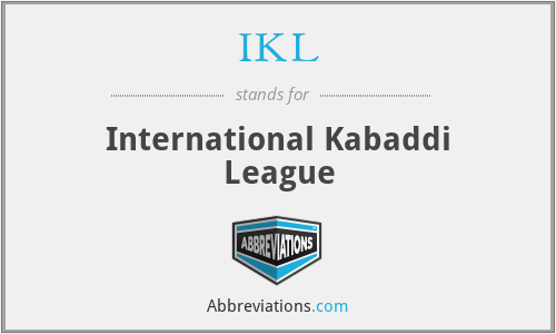 IKL - International Kabaddi League
